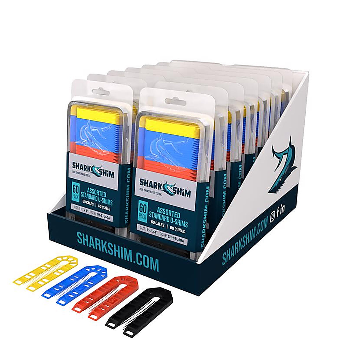 Broadfix - STU60A-US - 1.7 In. W X 4 In. L Hard Plastic Shims 60 Pack
