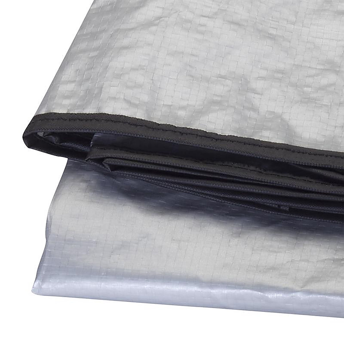 M-D 3426 30 in. H x 34 in. W Polyethylene Gray Round Central Air Conditioner Cover