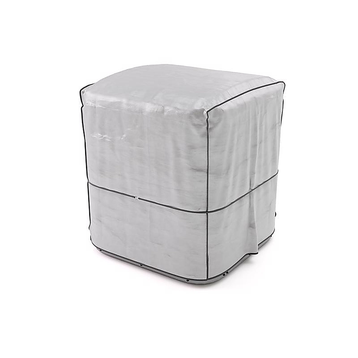 M-D 3772 30 in. H x 34 in. W Polyethylene Gray Square Central Air Conditioner Cover