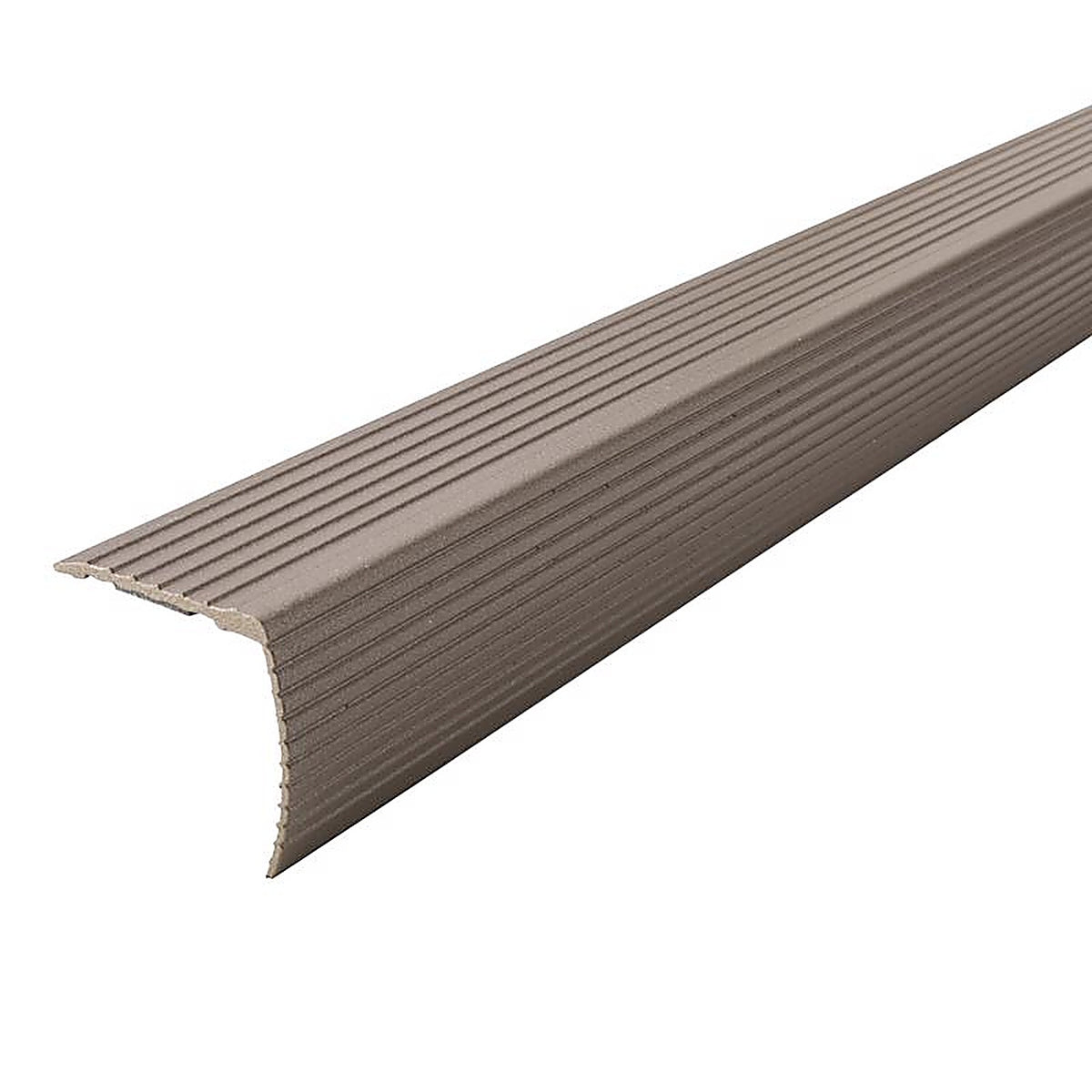 M-D 43311 Cinch 1-1/8 in. H x 36 in. L Prefinished Brown Aluminum Stair Edge