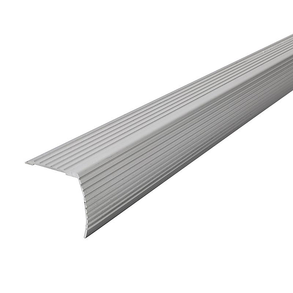 M-D 43309 Cinch 1-1/8 in. H x 36 in. L Prefinished Silver Aluminum Stair Edge
