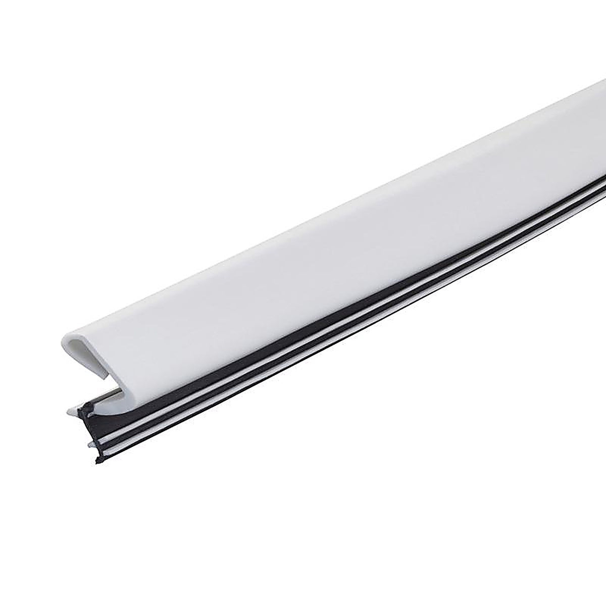 M-D 91890 White Rubber Weatherstrip For Doors, Doors 7 ft. L x 3/4 in.