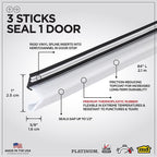 M-D 91890 White Rubber Weatherstrip For Doors, Doors 7 ft. L x 3/4 in.