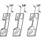 Prime-Line - K 5148 - Silver Zinc Die-Cast Door Strike 3 Piece