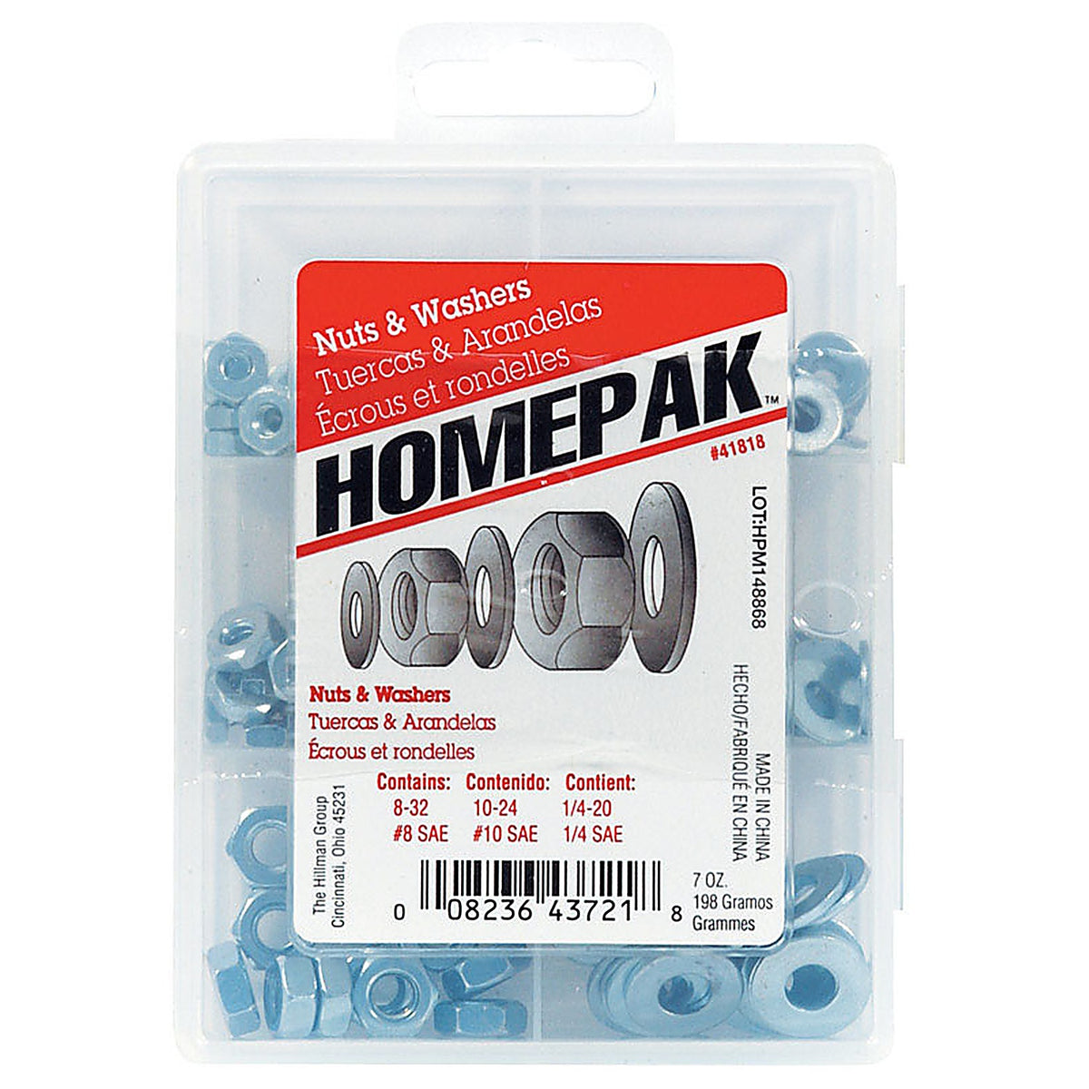 Hillman 41818 Zinc-Plated Steel Various Sizes Fender Washer 6/Pack