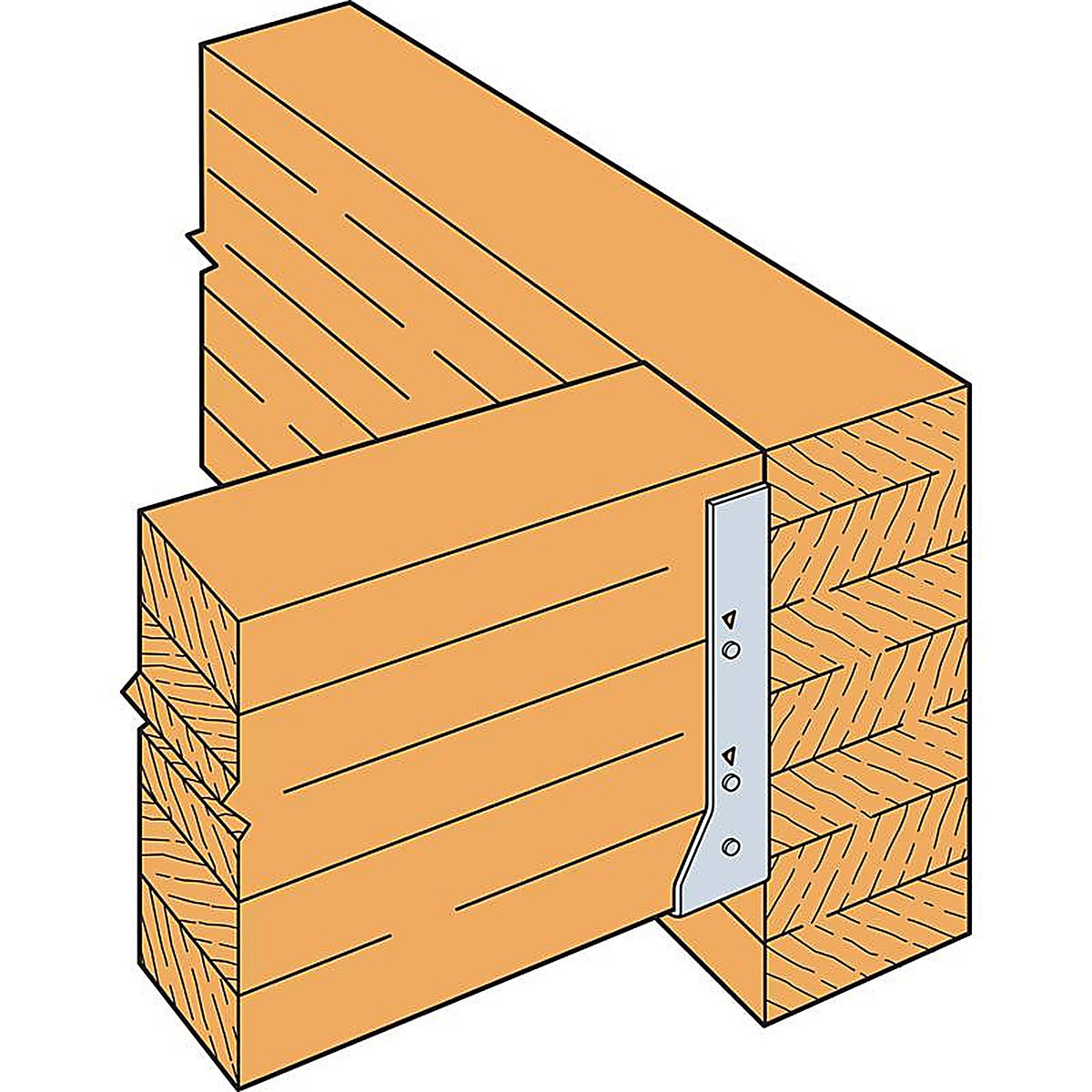 Simpson Strong-Tie - HUC410 - 8.38 In. H X 6.06 In. W 14 Ga. Galvanized Steel Concealed Flange Hanger