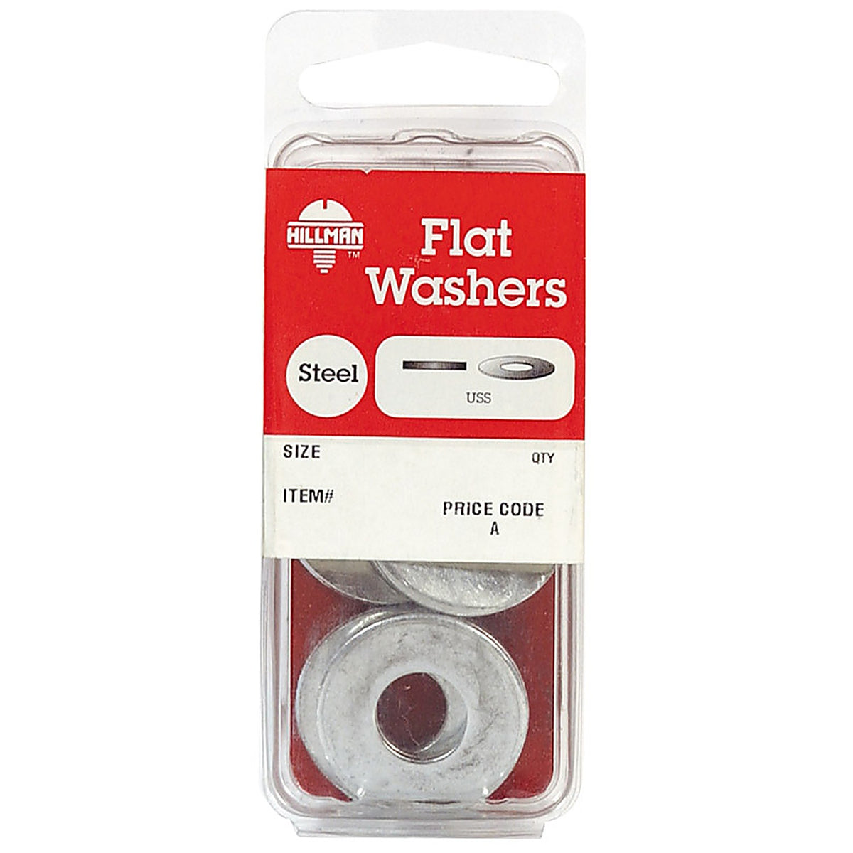 Hillman 6423 Zinc-Plated Steel 1/4 in. USS Flat Washer 20/Pack