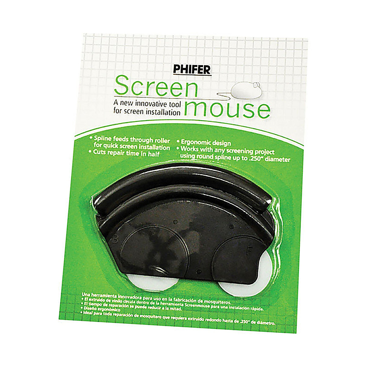 Phifer Wire 3027440 Screen Mouse Plastic Left/Right Other Roller
