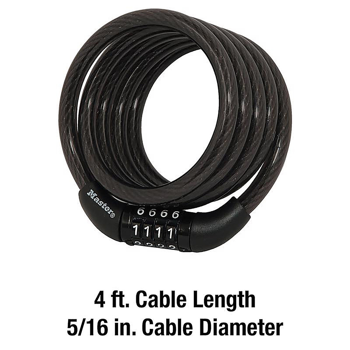 Master Lock - 8143D - 5/16 In. D X 48 In. L Vinyl Coated Steel Locking Cable