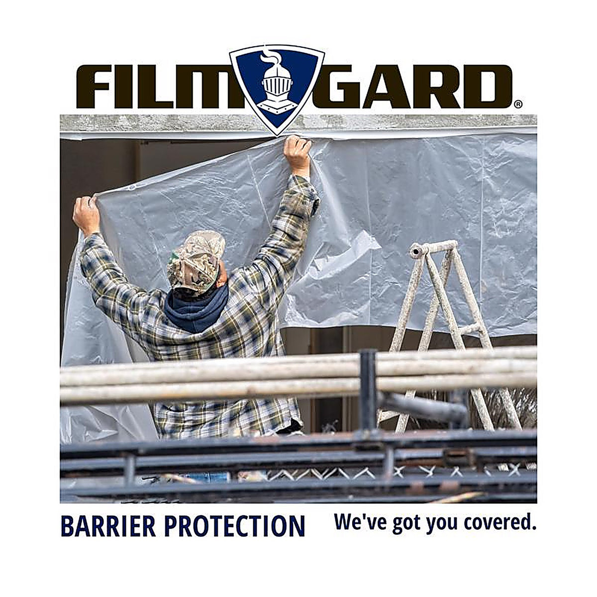 Film-Gard 626170 Plastic Sheeting 4 mil x 10 ft. W x 25 ft. L Polyethylene Clear