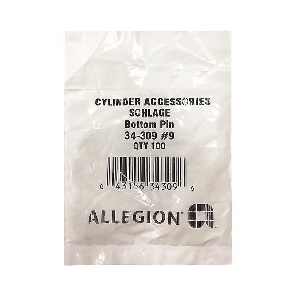 Schlage - 34-309 - F-Series No. 9 Brass Lock Bottom Pins 100 Pack