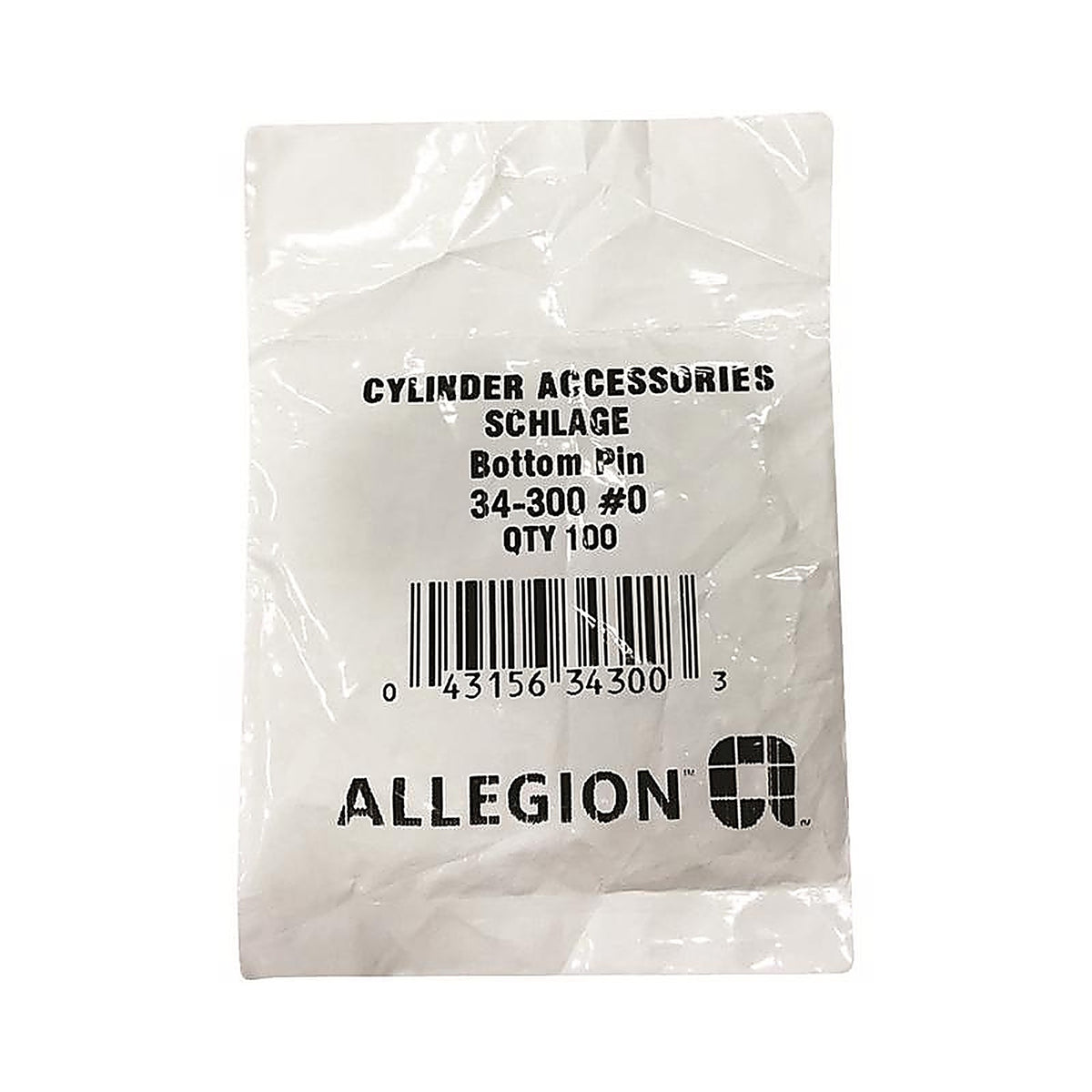 Schlage - 34-300 - F-Series No. 0 Brass Lock Bottom Pins 100 Pack