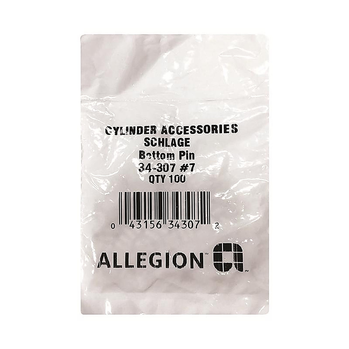 Schlage - 34-307 - F-Series No. 7 Brass Lock Bottom Pins 100 Pack
