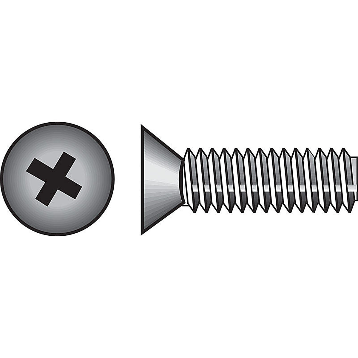 Hillman 825594 No. 1/4-20 x 1-1/2 in. L Phillips Flat Head Stainless Steel Machine Screws 100/Pack