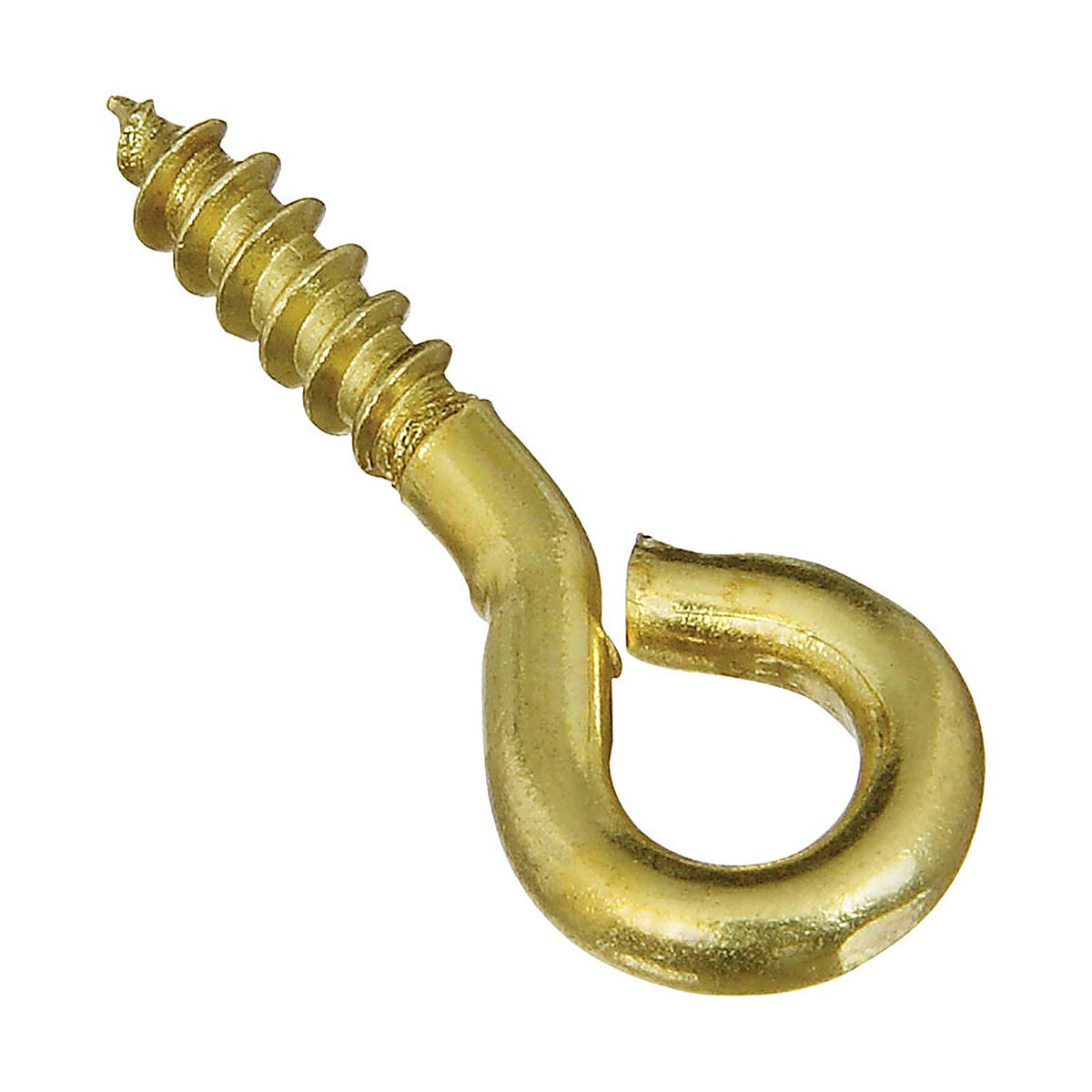 National Hardware N118-711 0.10 in. Dia. x 15/16 in. L Polished Brass Screw Eye 15 lb. capacity 7/Pack
