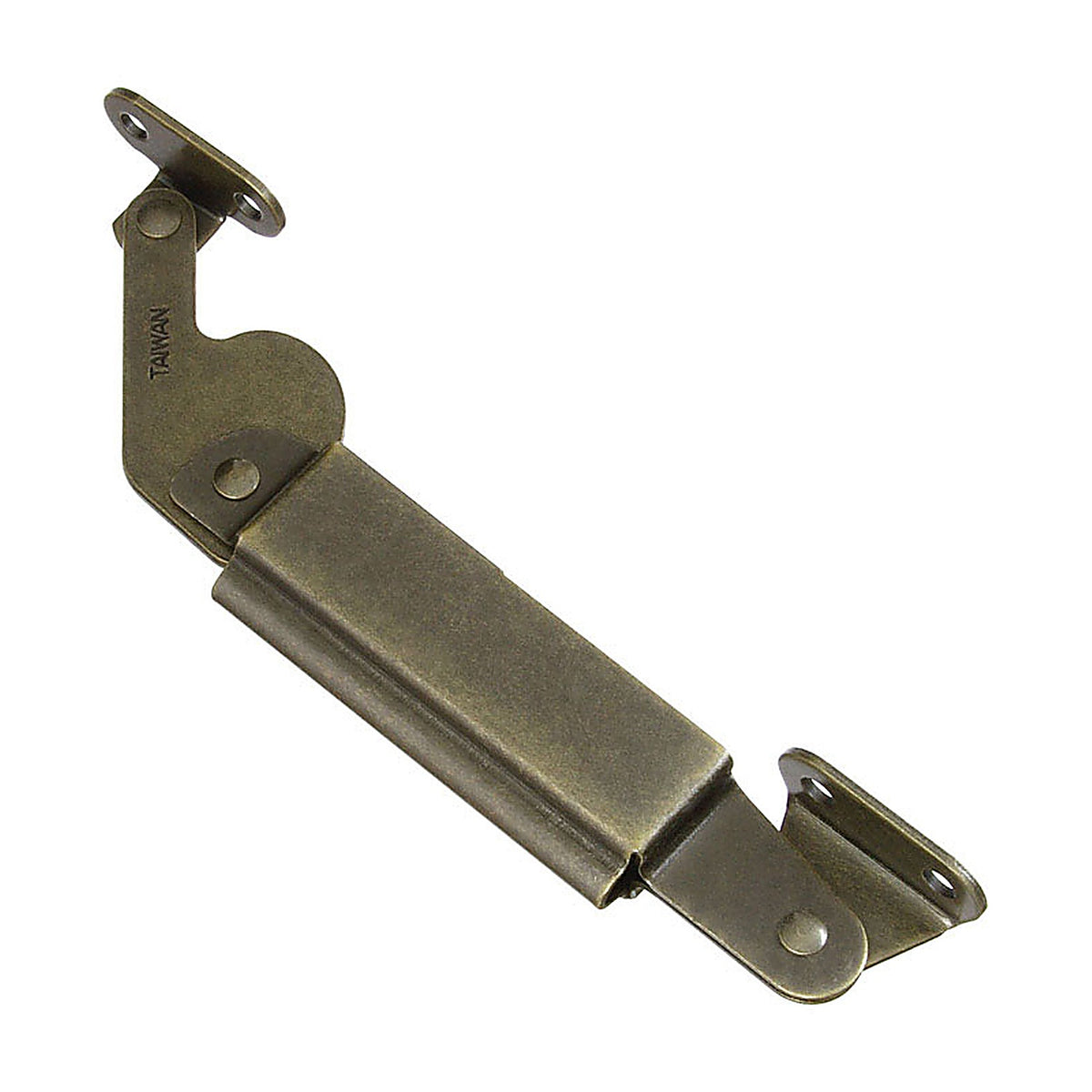 National Hardware - N208-686 - Antique Brass Steel Center Mount Spring Lid Support 7.6 In. 1 Pack