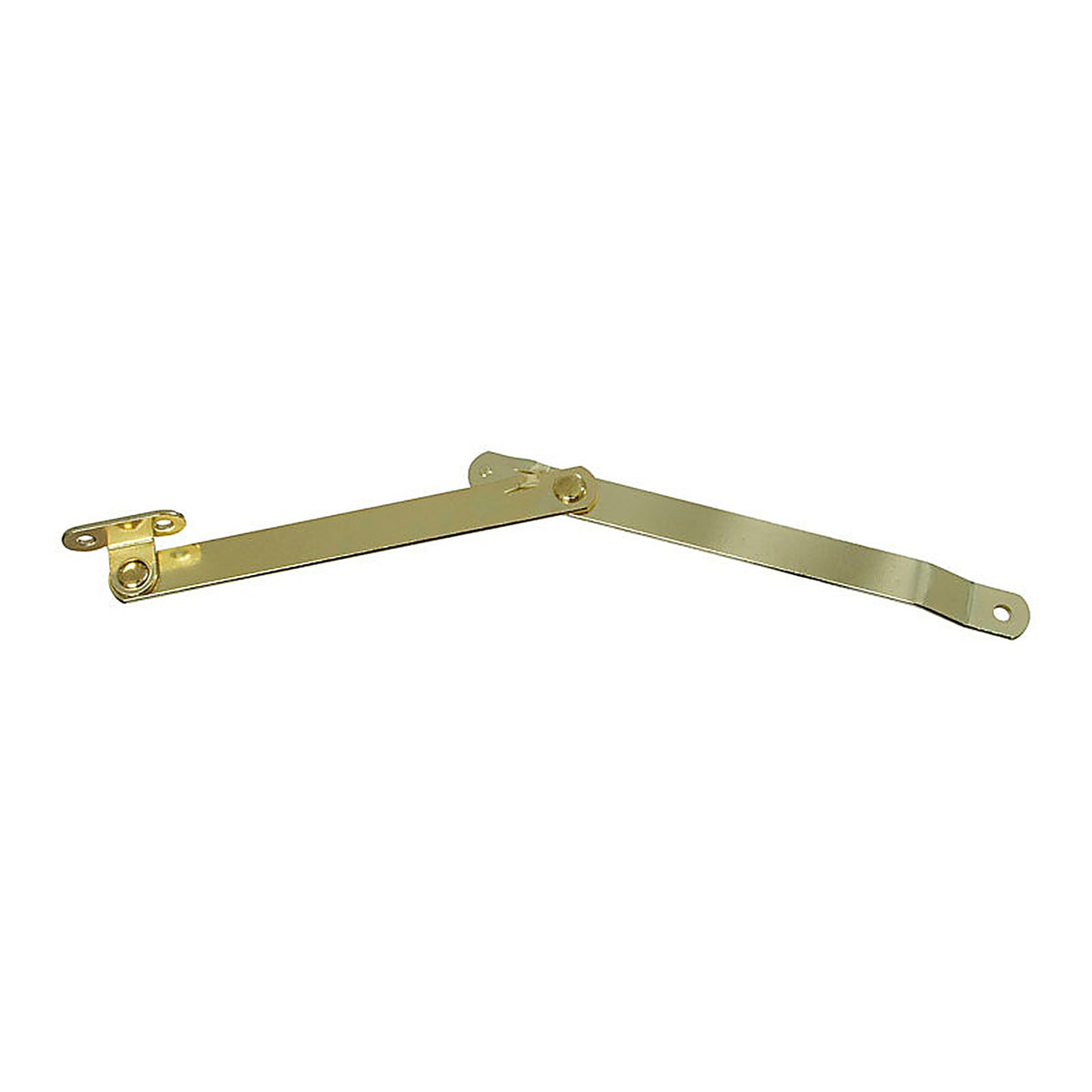 National Hardware N208-611 Brass-Plated Steel Left Hand Folding Support 1/Pack 6 in.