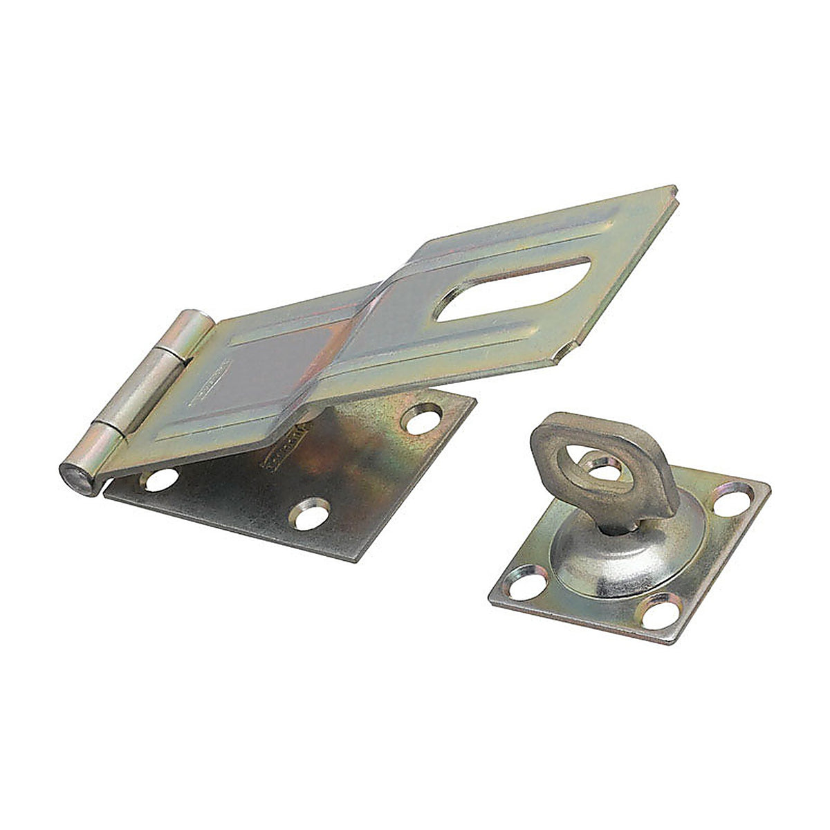 National Hardware N102-962 Zinc-Plated Aluminum/Steel 6 in. L Swivel Staple Safety Hasp 1