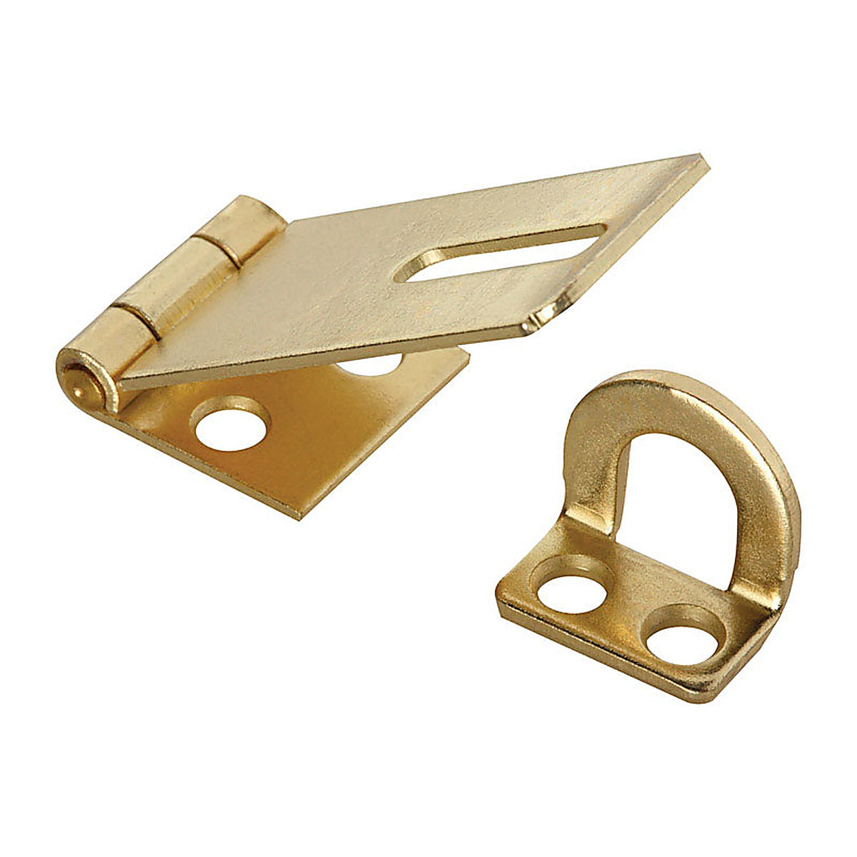 National Hardware N102-053 Brass-Plated Steel 1-3/4 in. L Safety Hasp 1