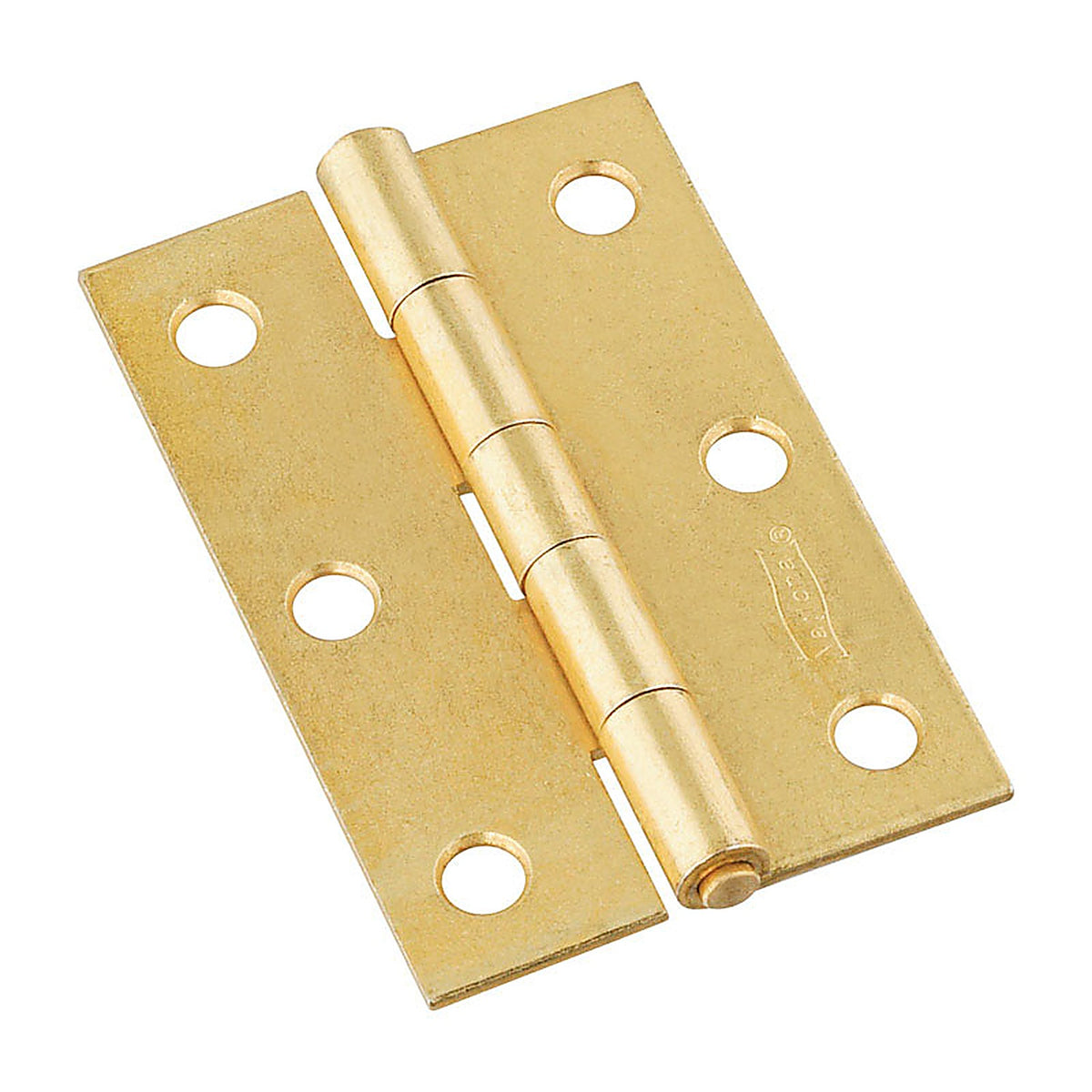 National Hardware N146-399 3 in. L Brass-Plated Narrow Hinge 2/Pack