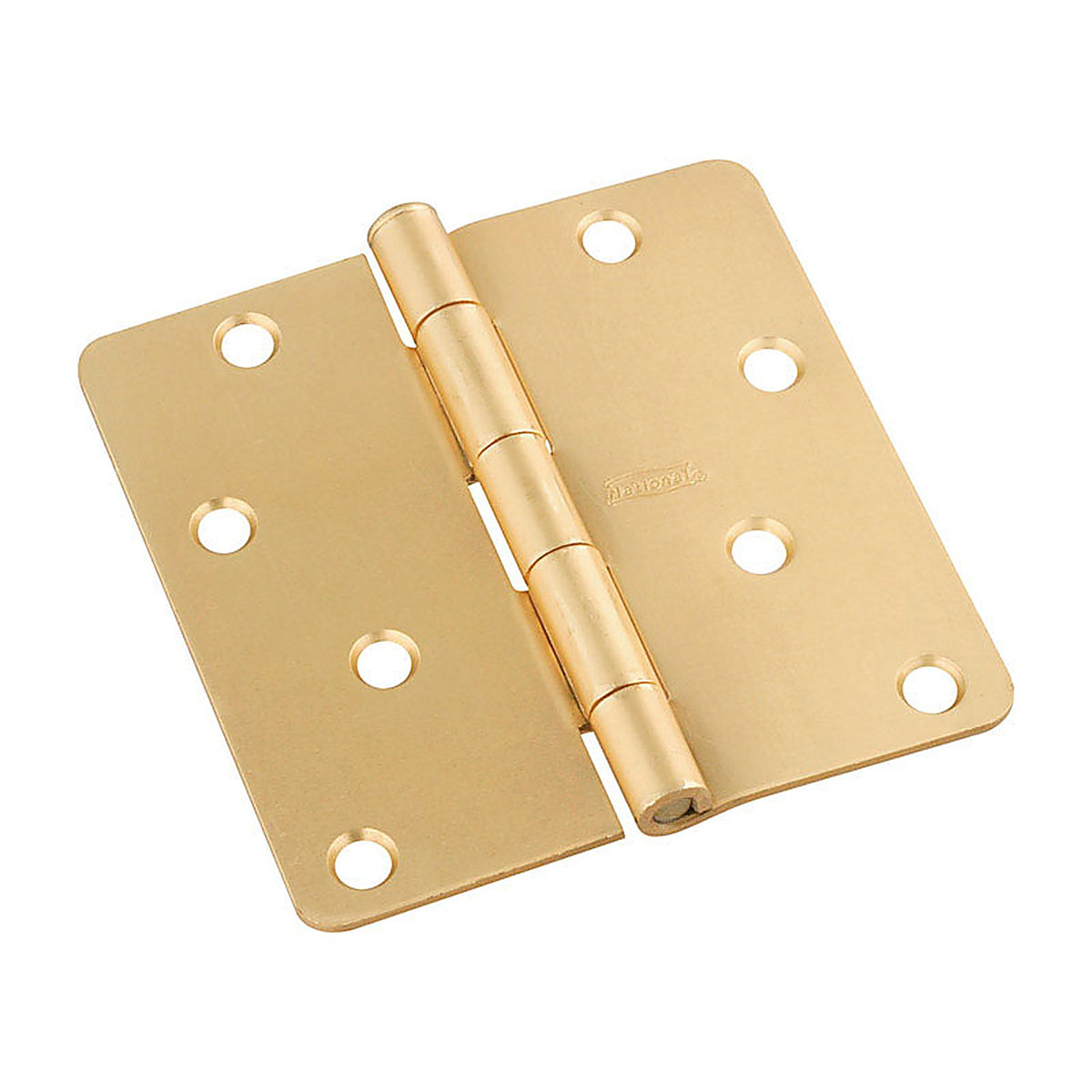 National Hardware N830-228 4 in. L Satin Brass Door Hinge 1/Pack