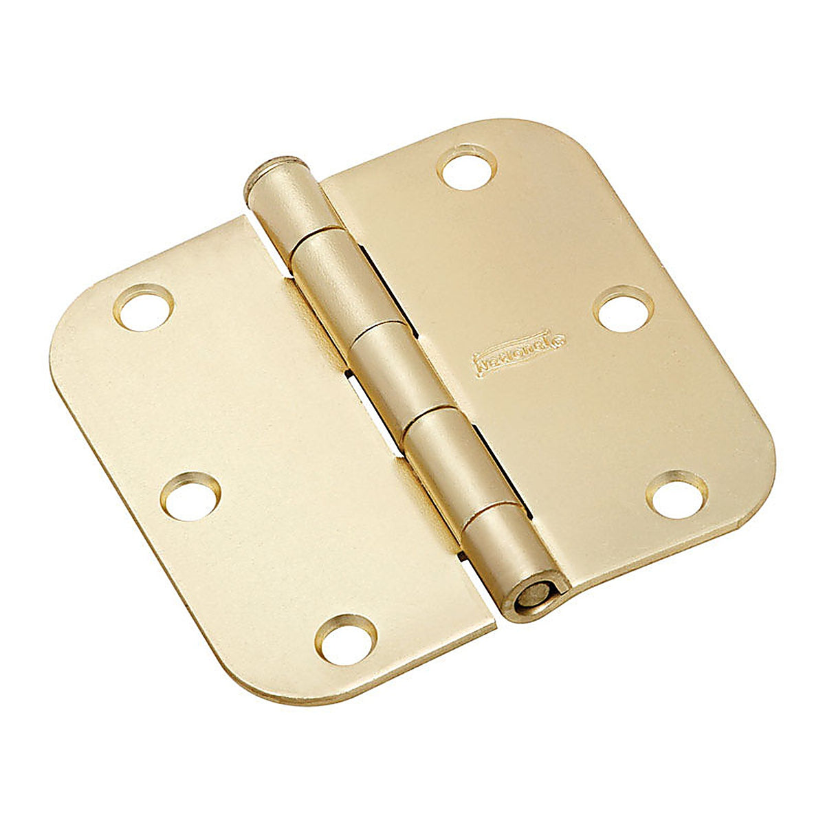 National Hardware N830-224 3-1/2 in. L Satin Brass Door Hinge 1/Pack