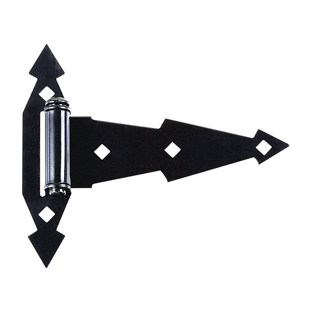 National Hardware N165-480 7 in. L Black Ornamental T Hinge 2/Pack