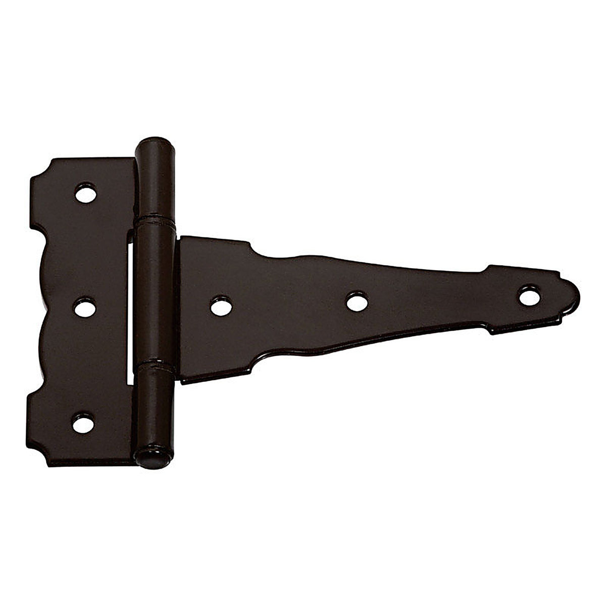 National Hardware N881-904 4 in. L Black Ornamental/Reversible T-Hinge 2/Pack