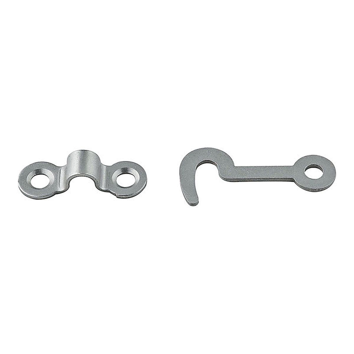 National Hardware N211-017 Satin Nickel Steel Hook and Staple 2 pk