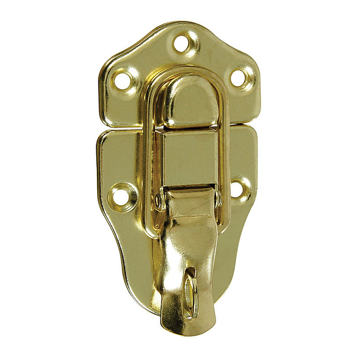 National Hardware N208-603 Brass-Plated Steel 1/Pack 3.64 in. Lockable Drawer Catch