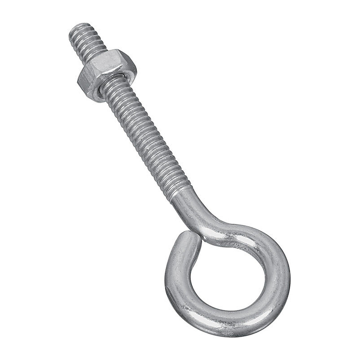 National Hardware N221-119 1/4 in. x 3 in. L Zinc-Plated Steel Eyebolt Nut Included