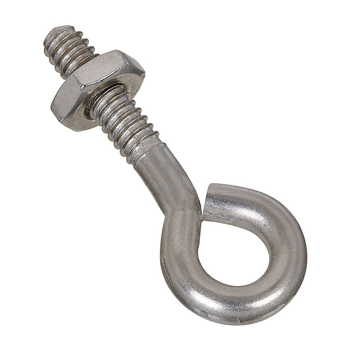 National Hardware N221-556 3/16 in. X 1-1/2 in. L Stainless Steel Eyebolt Nut Included