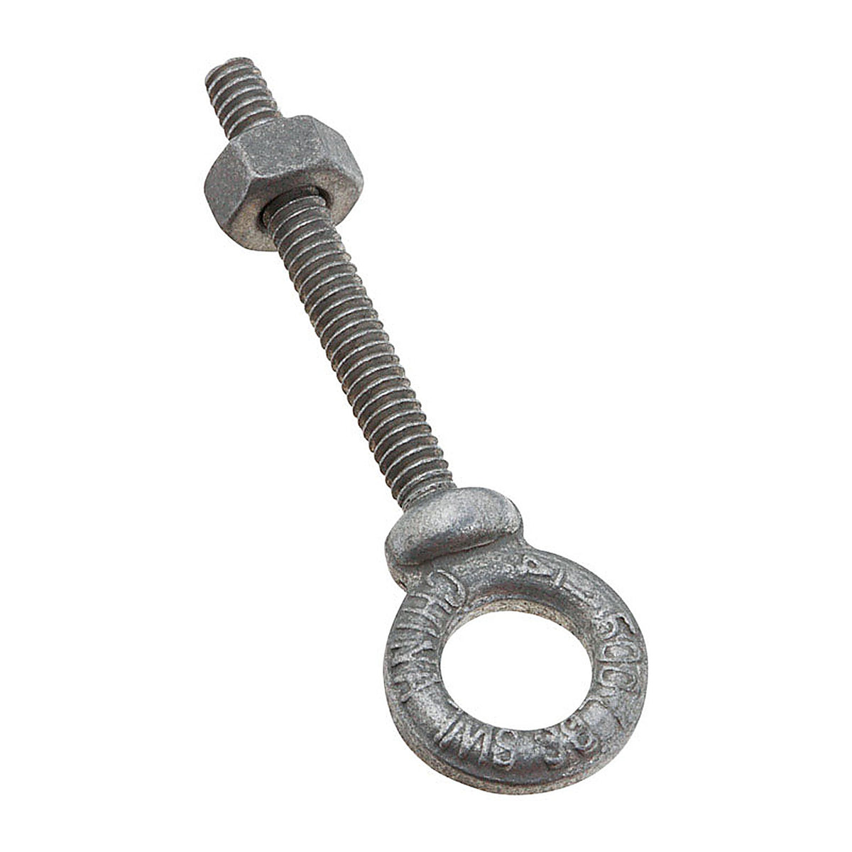 National Hardware N245-076 1/4 in. X 3 in. L Galvanized Forged Steel Eyebolt Nut Included