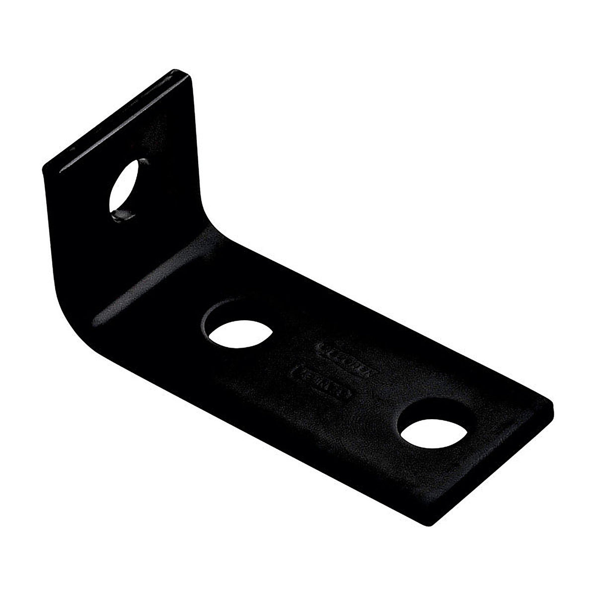 National Hardware N351-479 3.5 in. H x 1.5 in. W x 0.188 in. D Black Carbon Steel Inside Offset Leg Corner Brace
