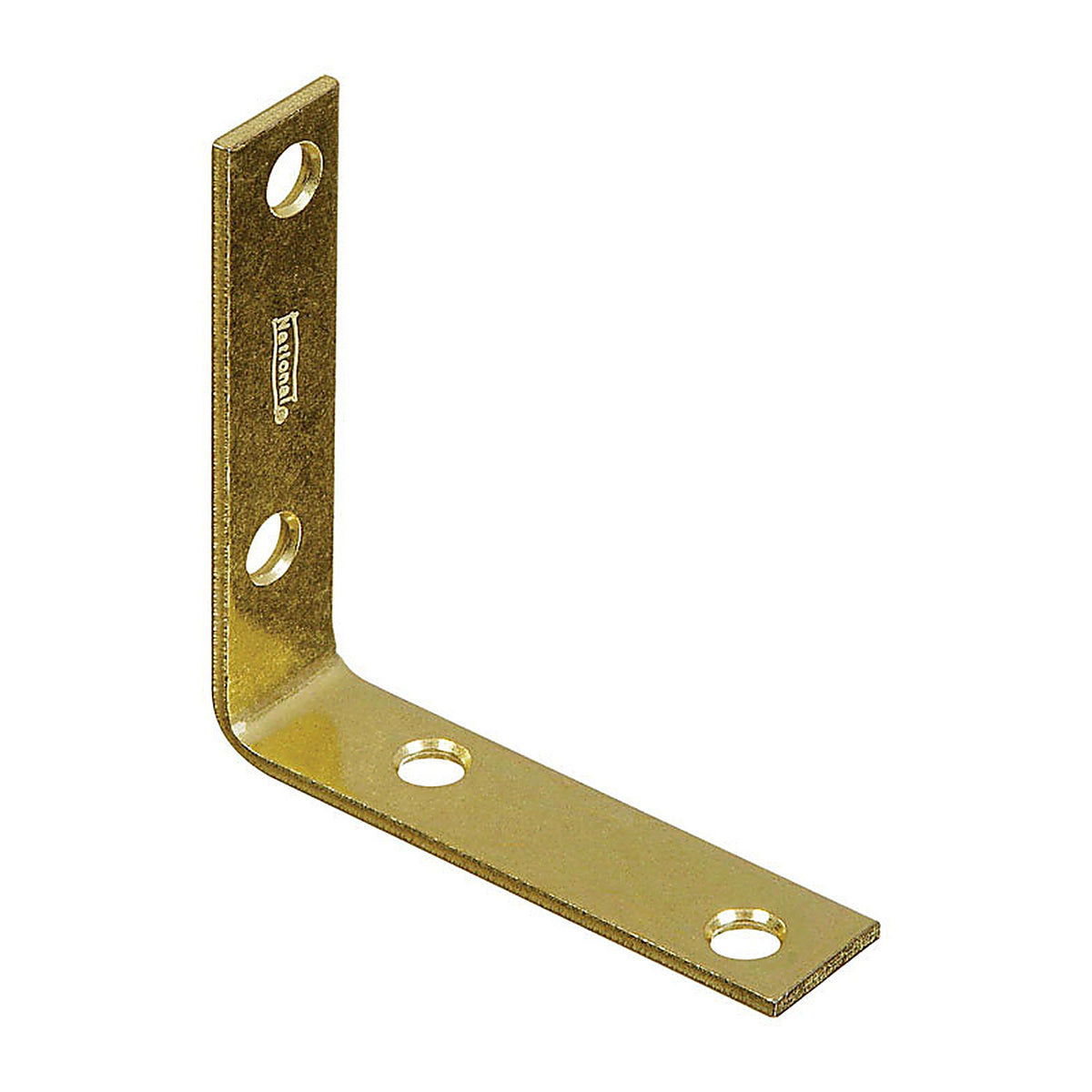 National Hardware N190-850 3 in. H x 0.75 in. W x 0.11 in. D Brass-Plated Steel Inside Corner Brace