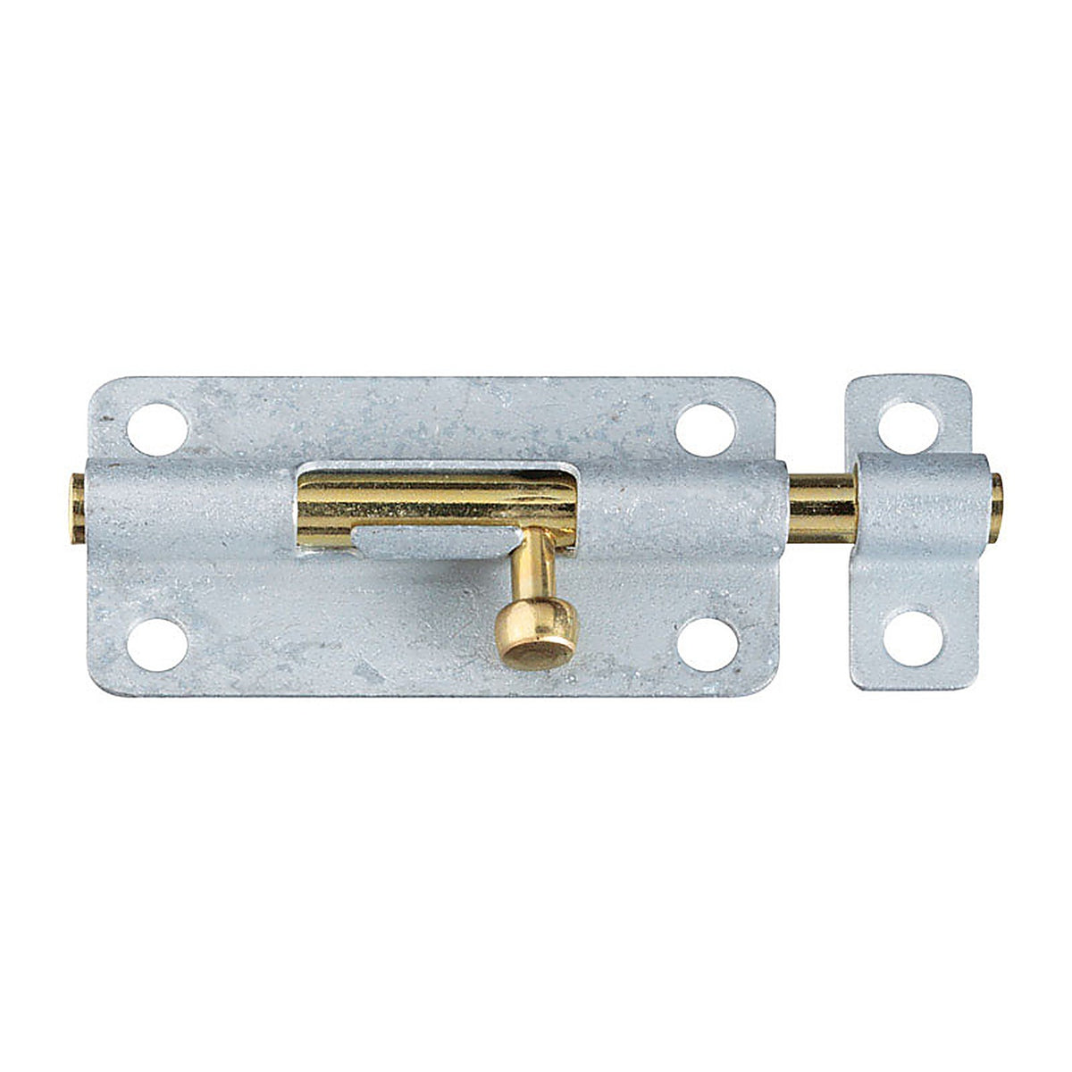 National Hardware N151-894 4 in. L Galvanized Brass/Steel Barrel Bolt 1/Pack
