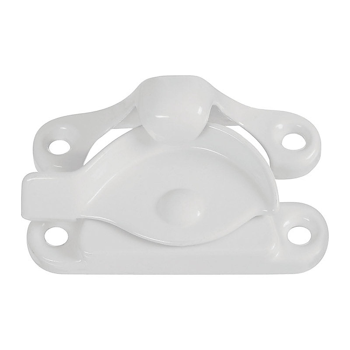 National Hardware N248-468 White Die-Cast Zinc Sash Lock 1/Pack