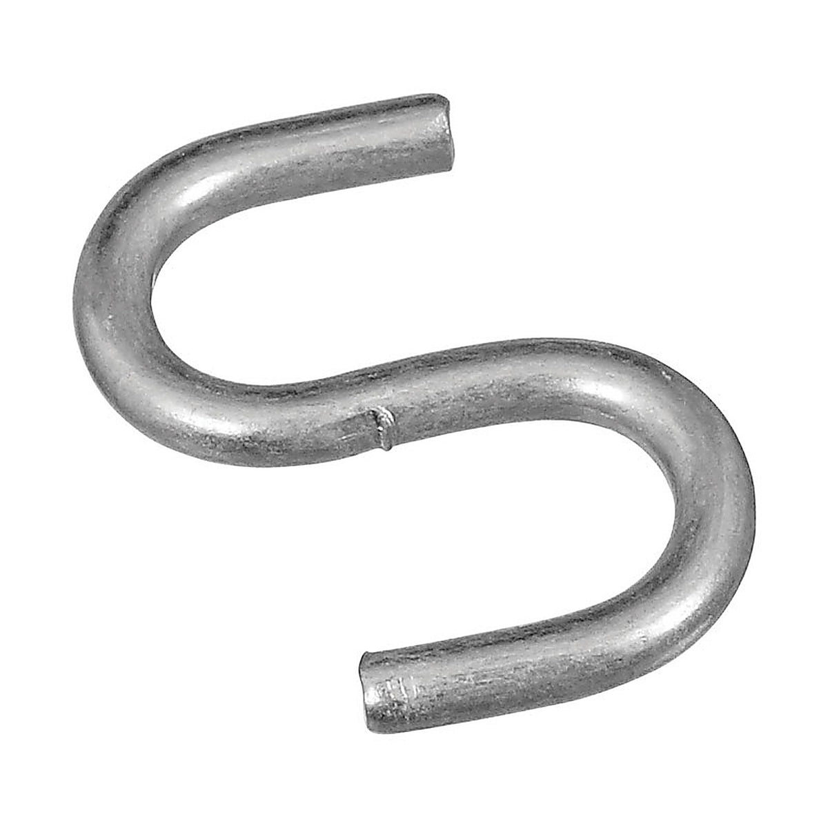 National Hardware N121-533 Zinc-Plated Silver Steel 3/4 in. L Open S-Hook 5 lb. 8/Pack