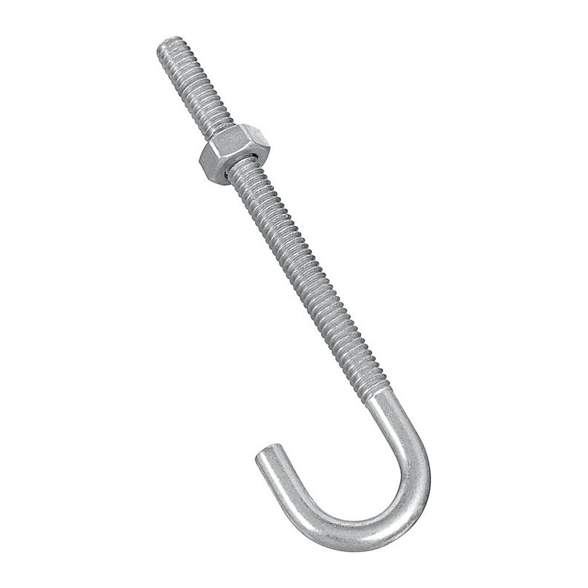 National Hardware N232-892 Zinc-Plated Silver Steel 4 in. L J-Bolt 100 lb. 1/Pack
