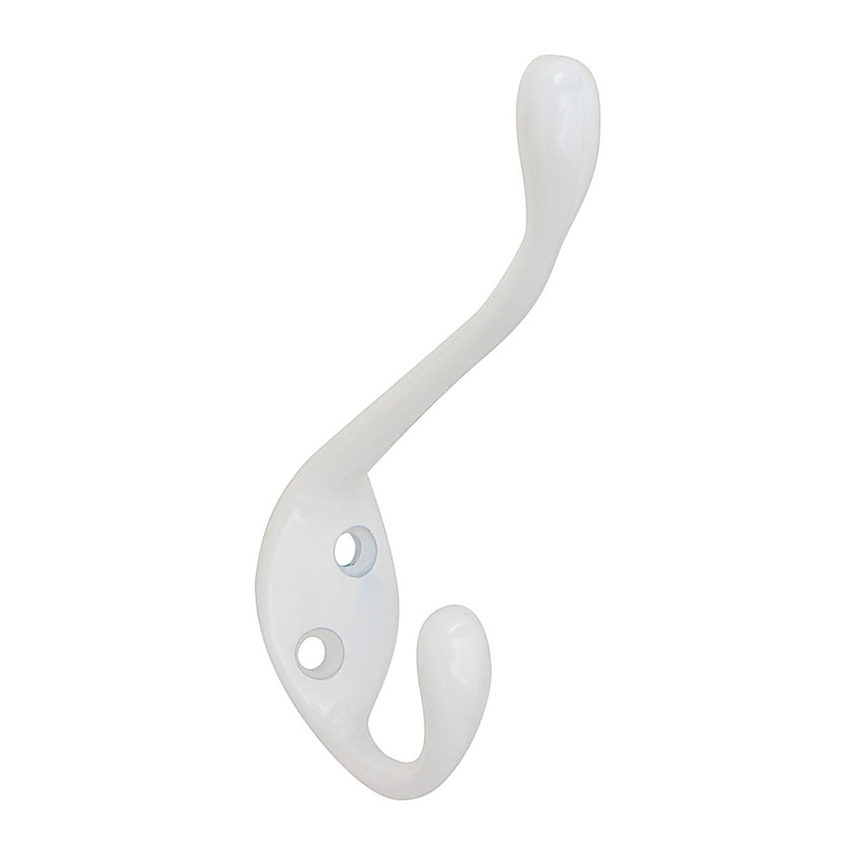 National Hardware N266-056 White Zinc Heavy Duty Garment Hook 35 lb. cap. 1 pk