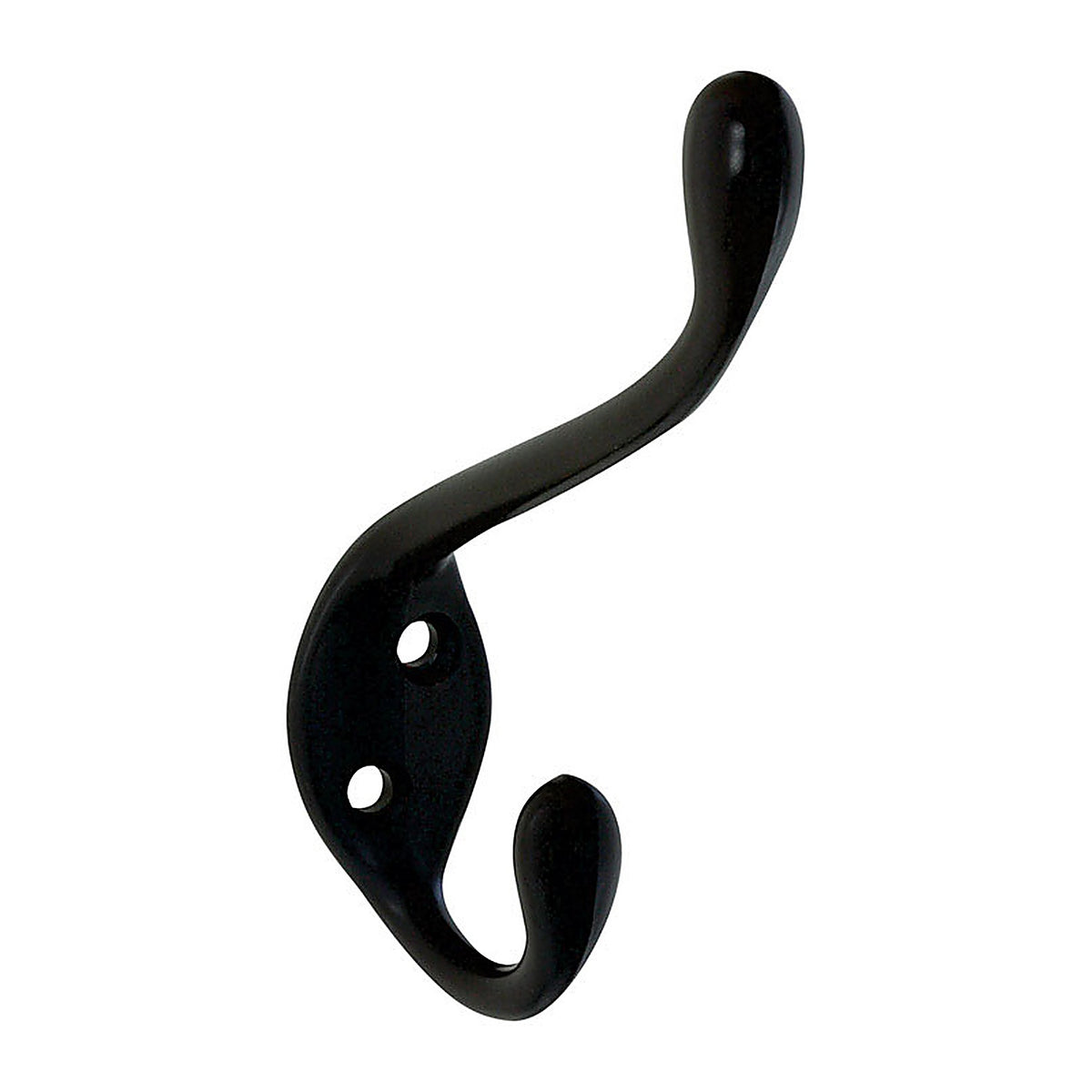 National Hardware N331-066 4.59 in. L Oil Rubbed Bronze Black Zinc Heavy Duty Garment Hook 35 lb. cap. 1 pk