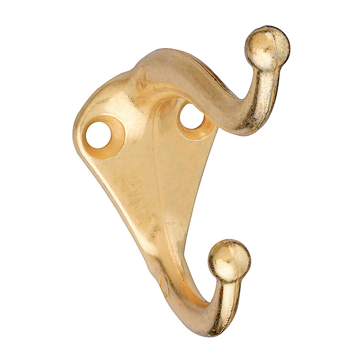 National Hardware N154-575 2.75 in. L Brass Gold Zinc Coat/Hat Hook 35 lb. capacity 1/Pack