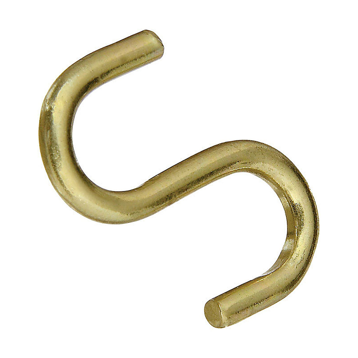National Hardware N121-806 Gold Solid Brass 1 in. L Open S-Hook 10 lb. 3/Pack