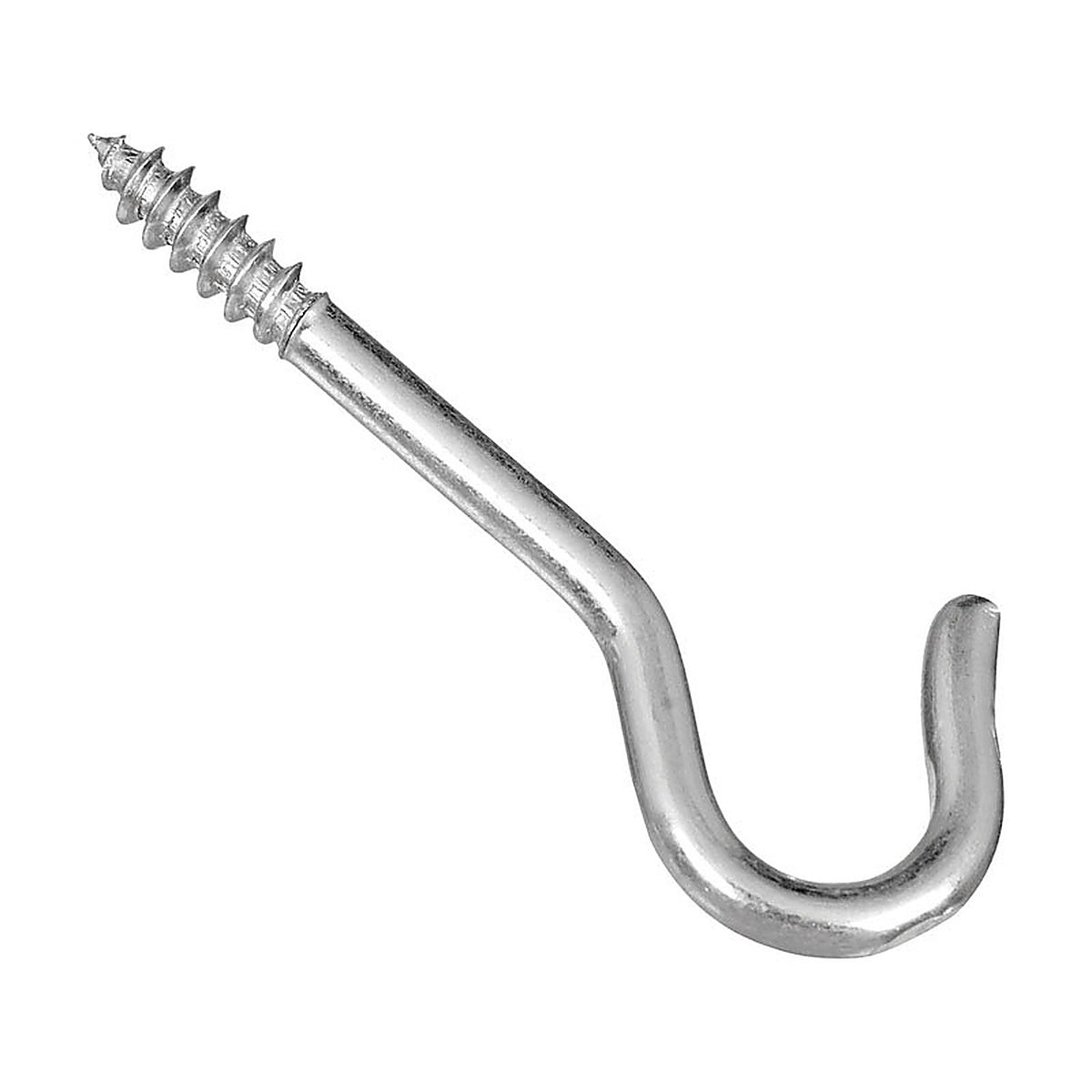National Hardware N120-626 Zinc-Plated Silver Steel 2-1/16 in. L Ceiling Hook 25 lb. 6/Pack