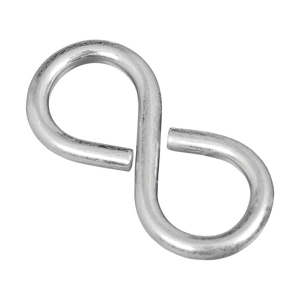 National Hardware N121-319 Zinc-Plated Silver Steel 1-5/8 in. L Closed S-Hook 15 lb. 4/Pack