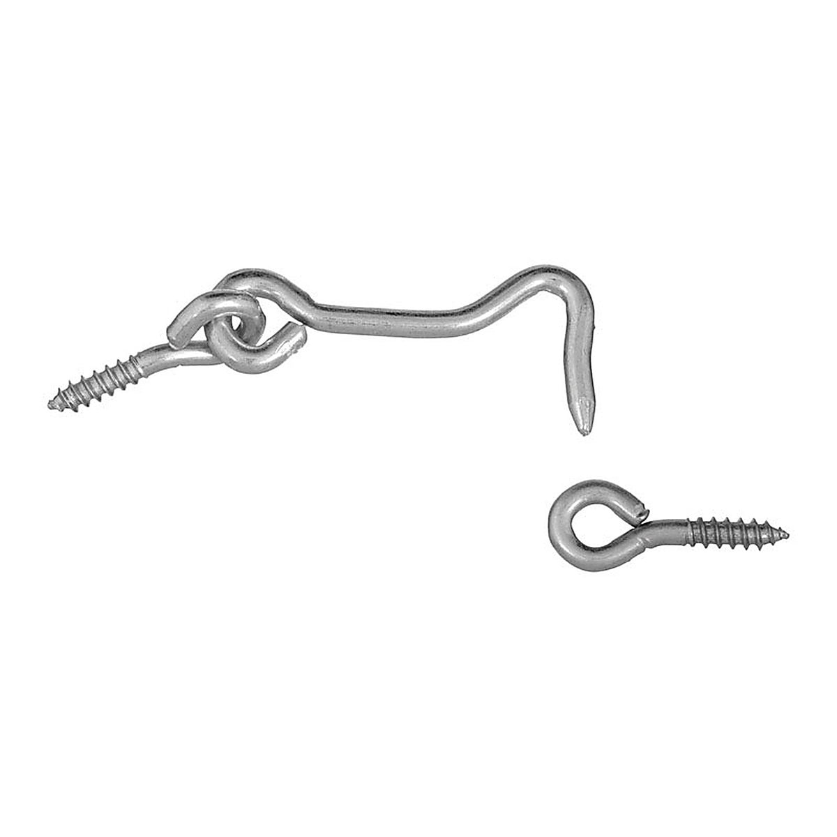 National Hardware N117-911 Zinc-Plated Silver Steel 2 in. L Hook and Eye 2/Pack