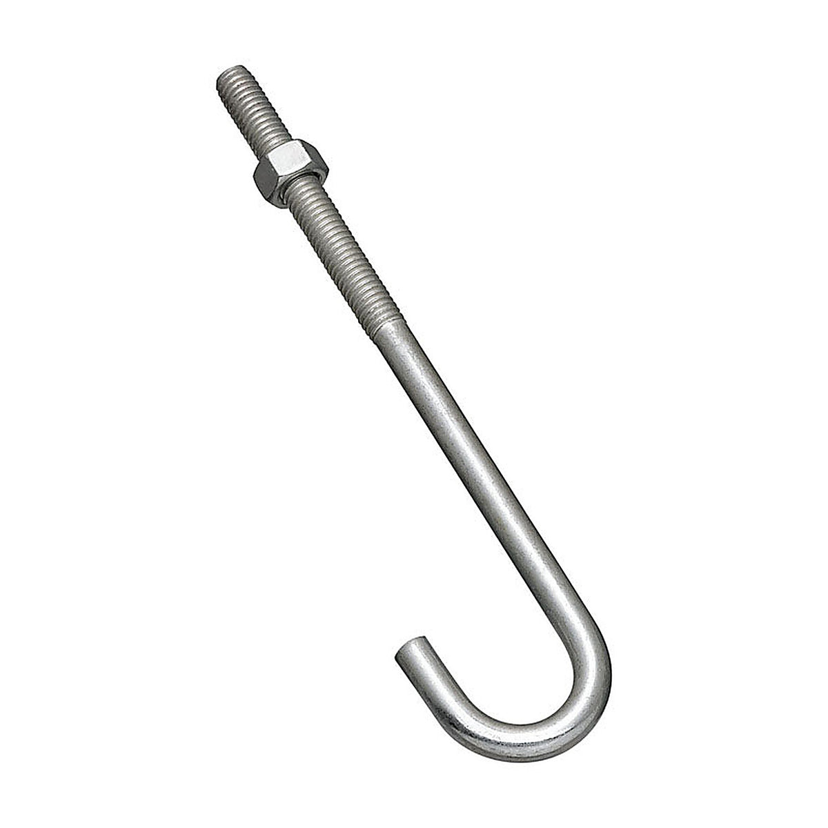 National Hardware N232-967 Zinc-Plated Silver Steel 7 in. L J-Bolt 225 lb. 1/Pack