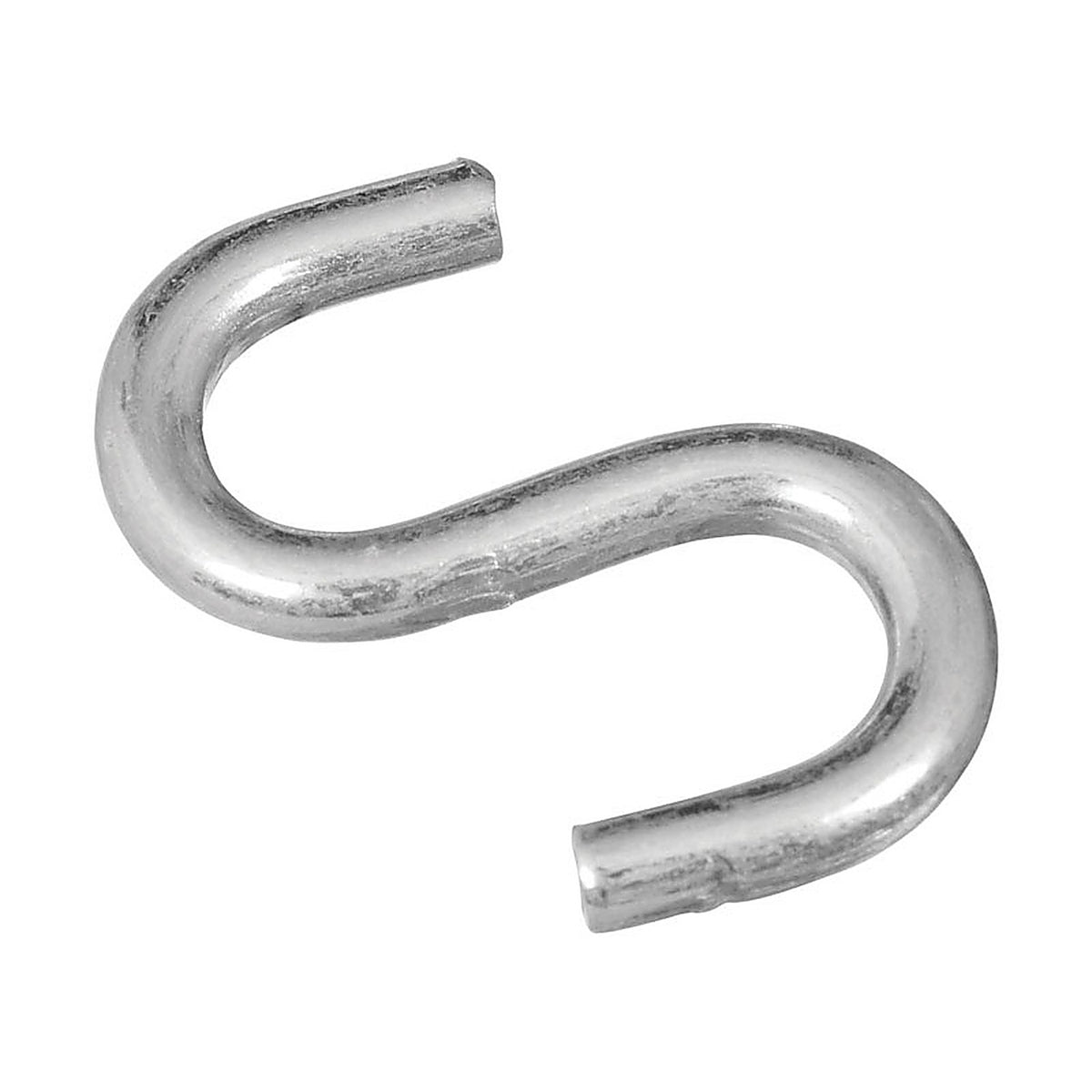 National Hardware N121-616 Zinc-Plated Silver Steel 1-1/2 in. L Open S-Hook 40 lb. 4/Pack