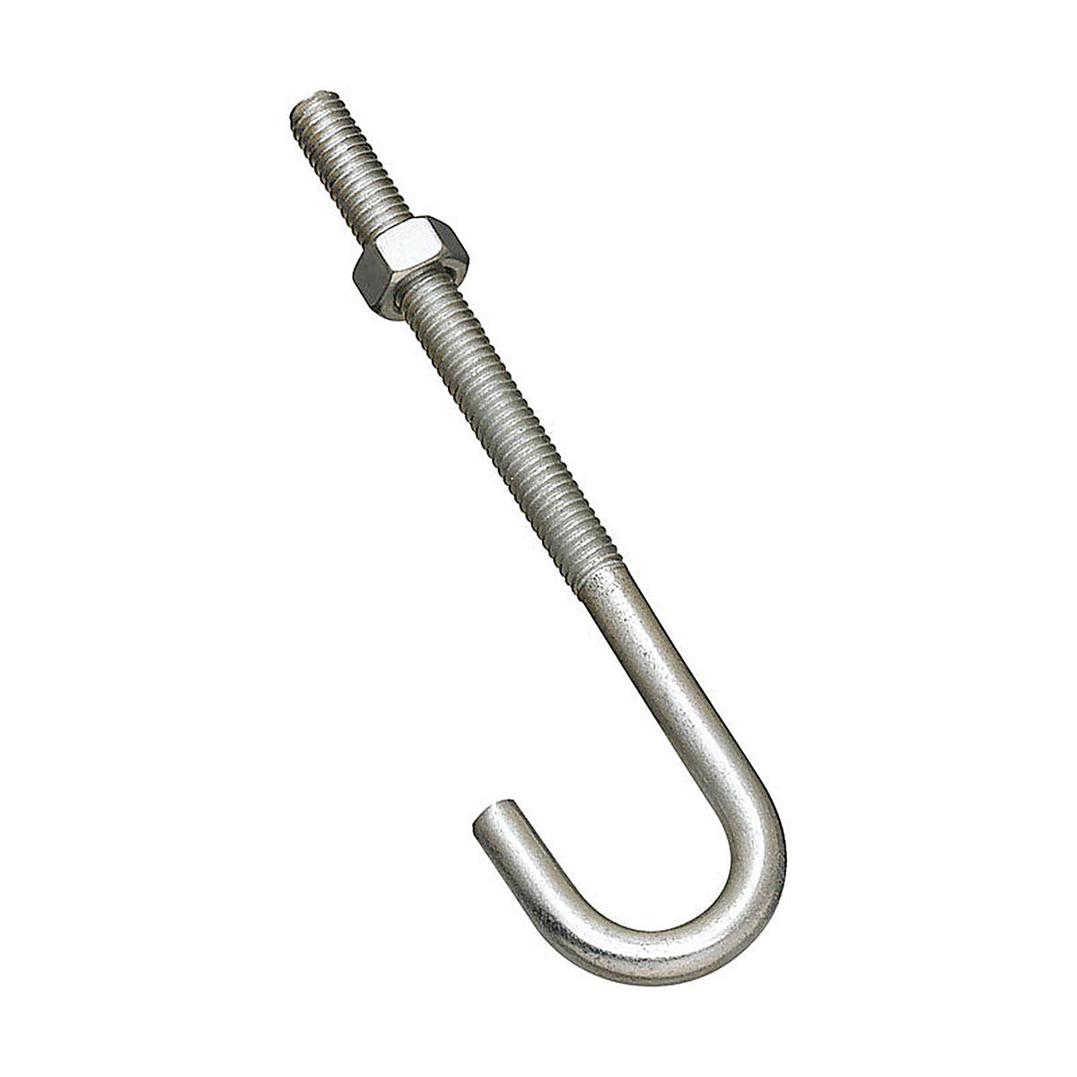 National Hardware N232-926 Zinc-Plated Silver Steel 5 in. L J-Bolt 160 lb. 1/Pack