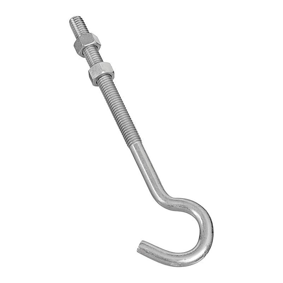 National Hardware N221-697 Zinc-Plated Silver Steel 7 in. L Hook Bolt 135 lb. 1/Pack
